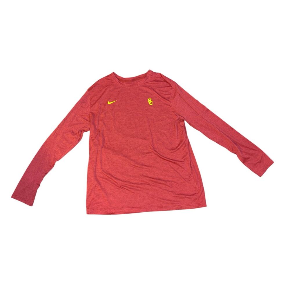 Nike USC Trojans Long Sleeve Dri-Fit Shirt XL Sports Activewear Collegiate